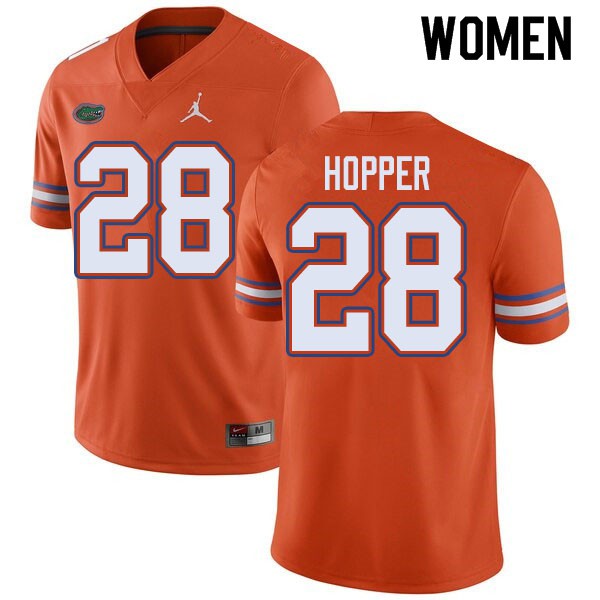 Jordan Brand Women #28 Ty'Ron Hopper Florida Gators College Football Jerseys Orange